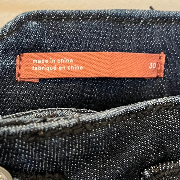 Anthropologie Pilcro High Rise Skinny Dark Blue Denim - Picture 5 of 8